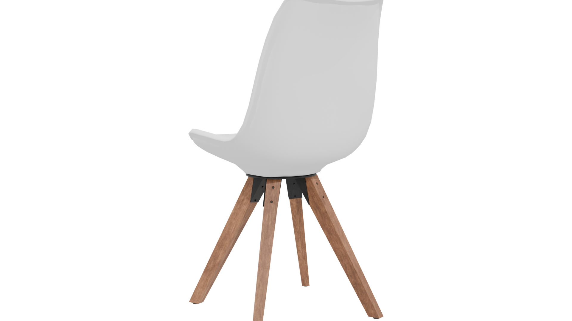 Modern White Chair 3D Model - Professional 3D Model Render 4