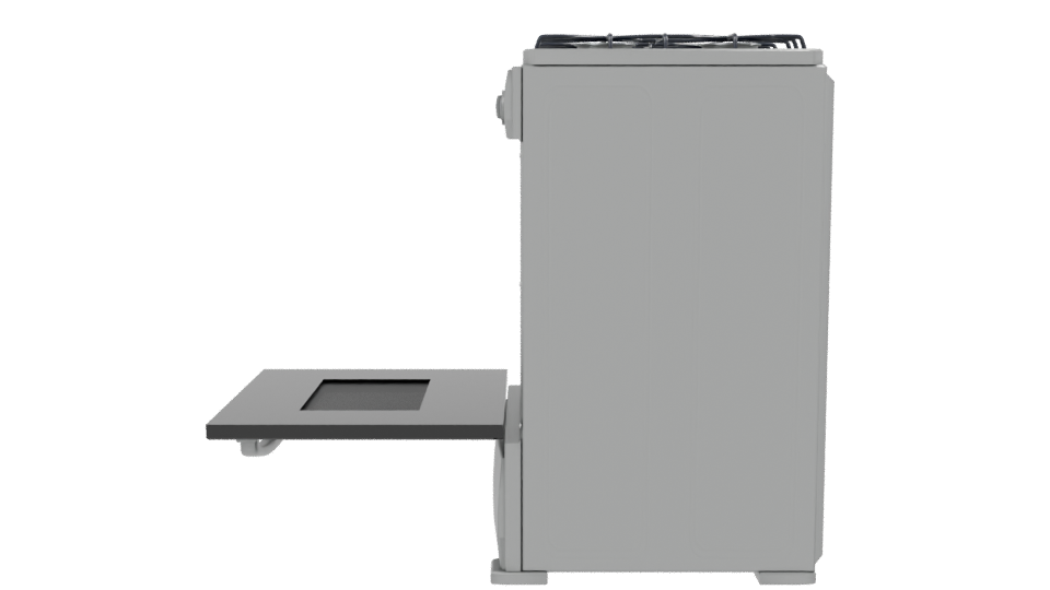 Gas Range Oven 3D Model - Professional 3D Model Render 2