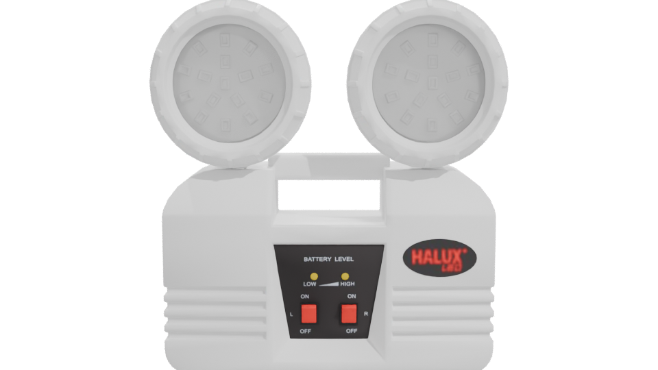 Dual LED Emergency Light Model - Professional 3D Model Render 11