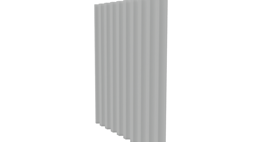Stylized Vertical Panel 3D Model - Professional 3D Model Render 7