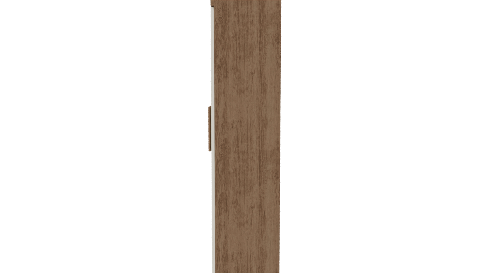 Stylish Wooden Wardrobe 3D Model - Professional 3D Model Render 2