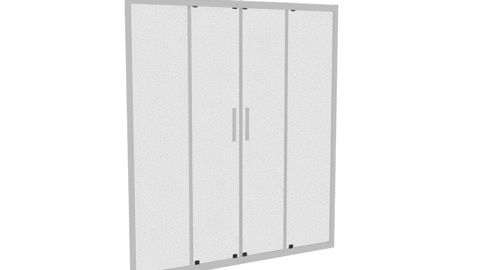 Stylish Modern Sliding Door Cabinet - Professional 3D Model Render 10