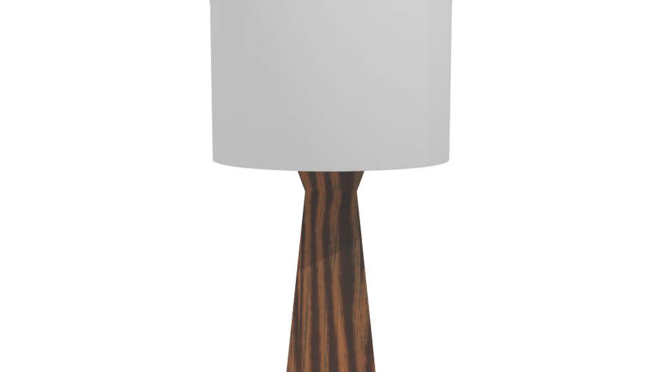 Minimalist Wooden Table Lamp 3D - Professional 3D Model Render 11