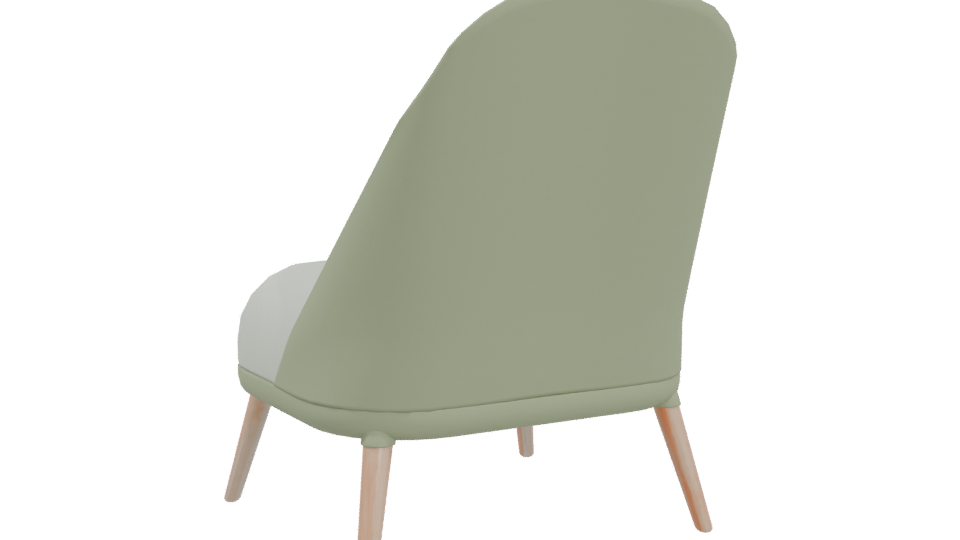 Stylish Modern Lounge Chair 3D - Professional 3D Model Render 4