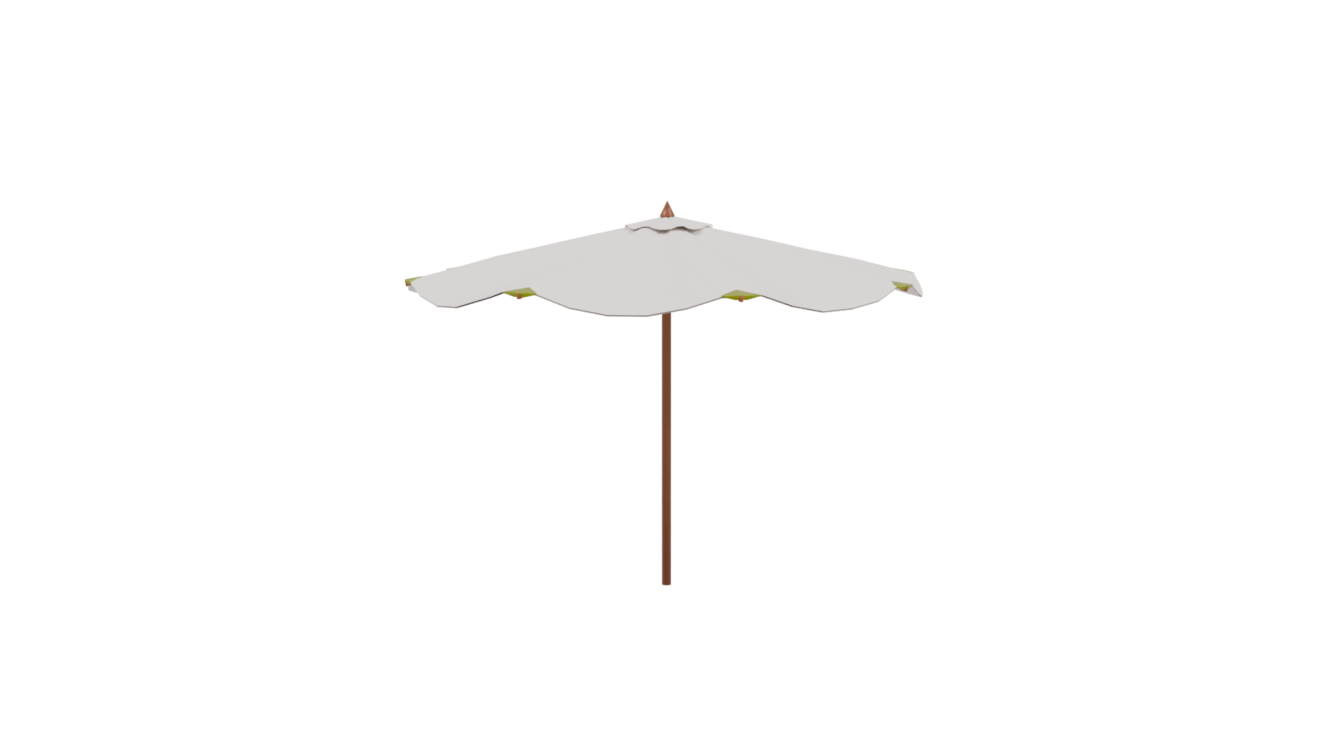 Stylish Outdoor Patio Umbrella 3D - Professional 3D Model Render 3
