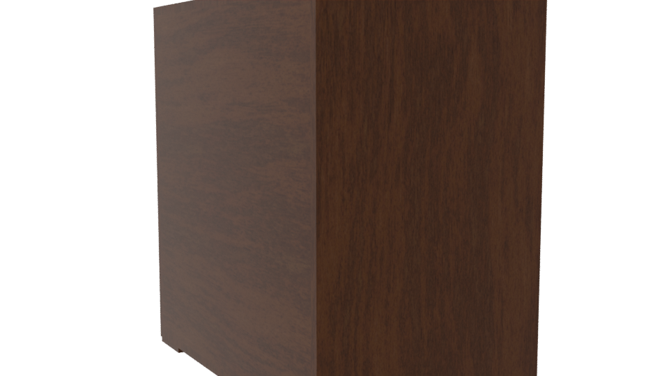 Stylish Wooden Nightstand Model - Professional 3D Model Render 7