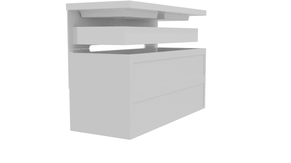 Elegant Modern Bathtub 3D Model - Professional 3D Model Render 3