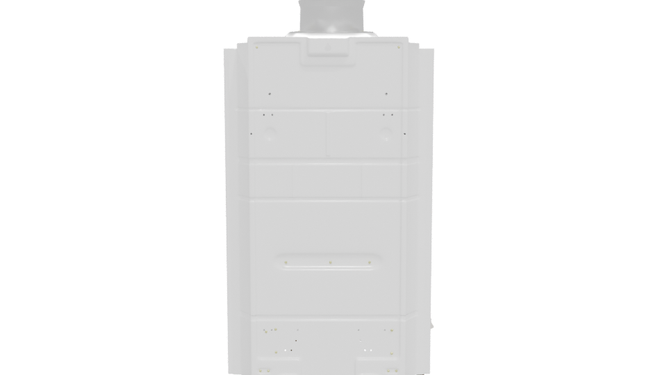 Compact Modern Gas Water Heater 3D Model - Professional 3D Model Render 5