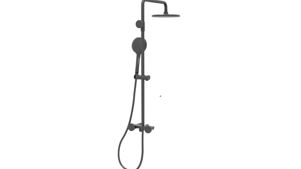 Sleek Modern Shower System 3D - Professional 3D Model Render 6