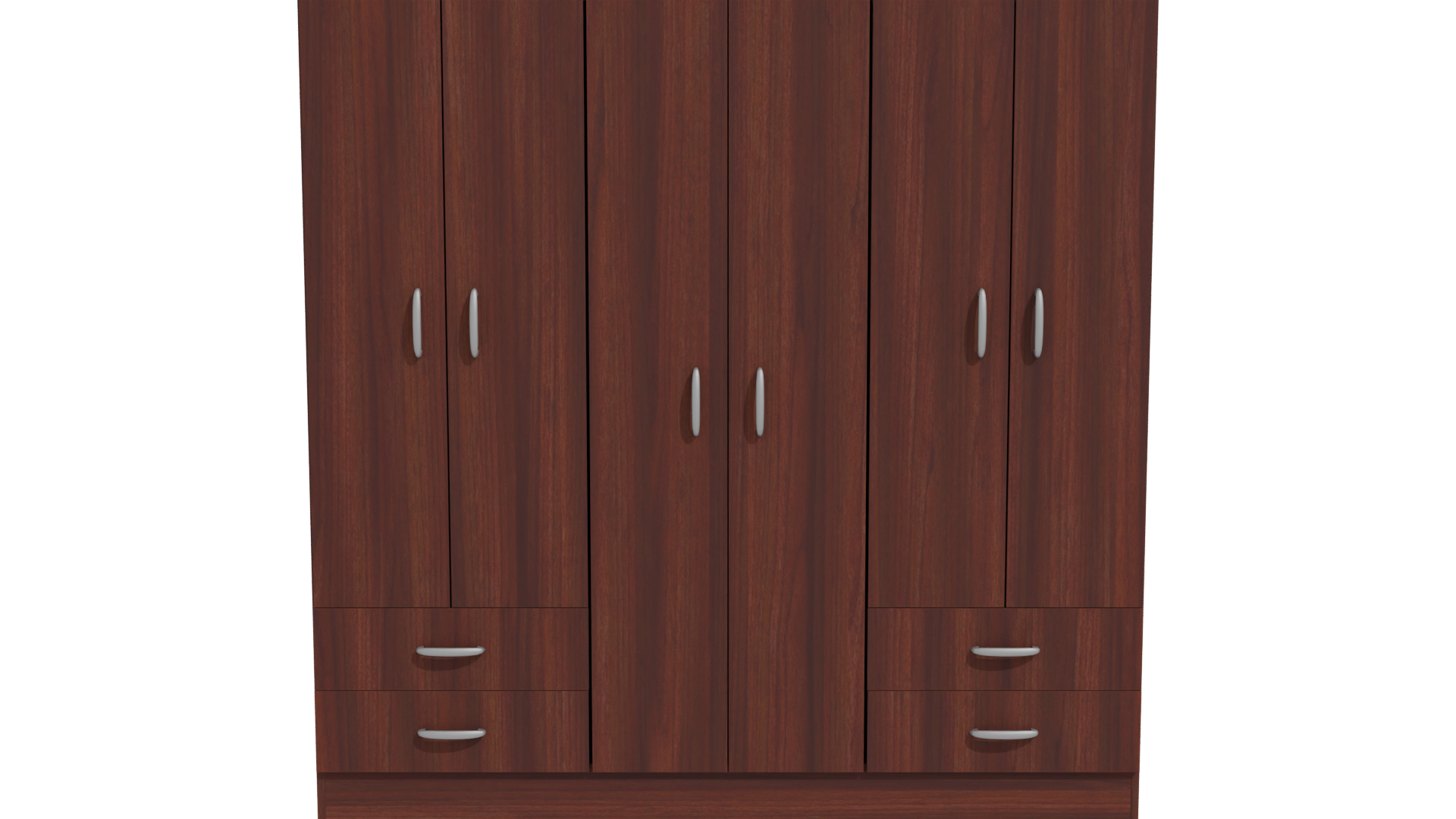 Elegant Wooden Wardrobe 3D Model - Professional 3D Model Render 11