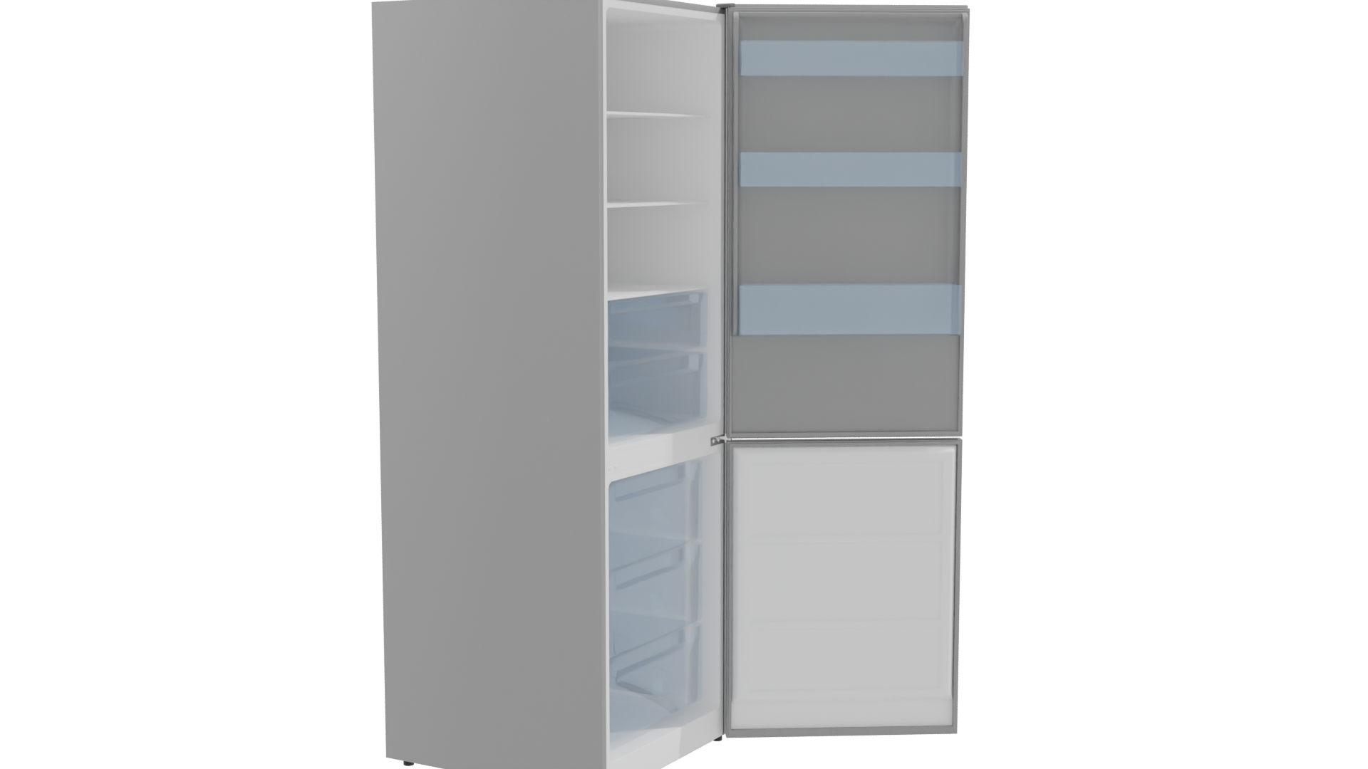 Modern Refrigerator 3D Model - Professional 3D Model Render 9