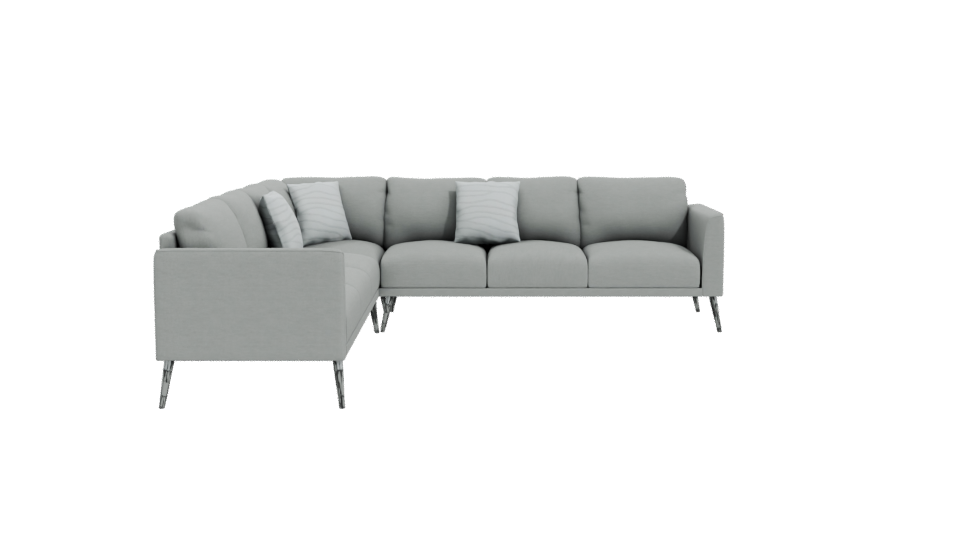 Contemporary Sectional Sofa Model - Professional 3D Model Render 11