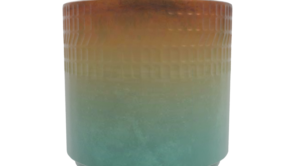 Stylish Gradient Planter Model - Professional 3D Model Render 10