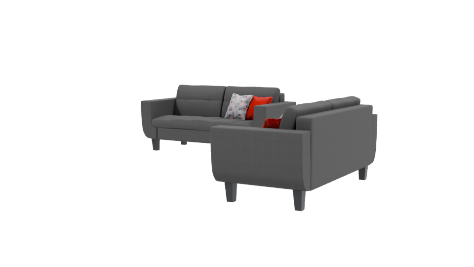 Stylish Modern Sofa Set 3D - Professional 3D Model Render 3
