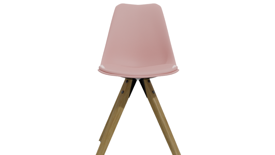 Stylish Modern Pink Chair 3D - Professional 3D Model Render 11