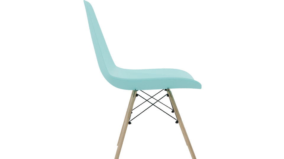 Stylish Modern Plastic Chair 3D - Professional 3D Model Render 8