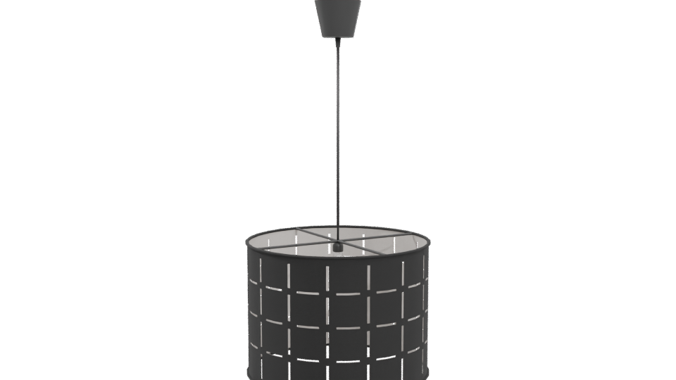 Modern Black Pendant Light 3D - Professional 3D Model Render 4