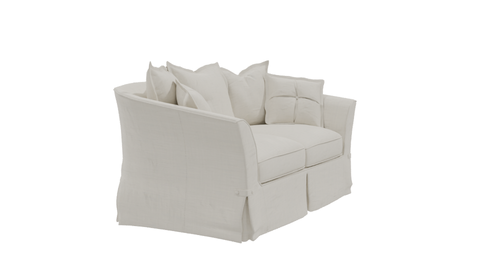 Elegant Fabric Sofa 3D Model - Professional 3D Model Render 9