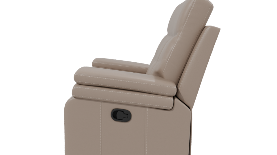 Elegant Modern Recliner Sofa 3D Model - Professional 3D Model Render 2