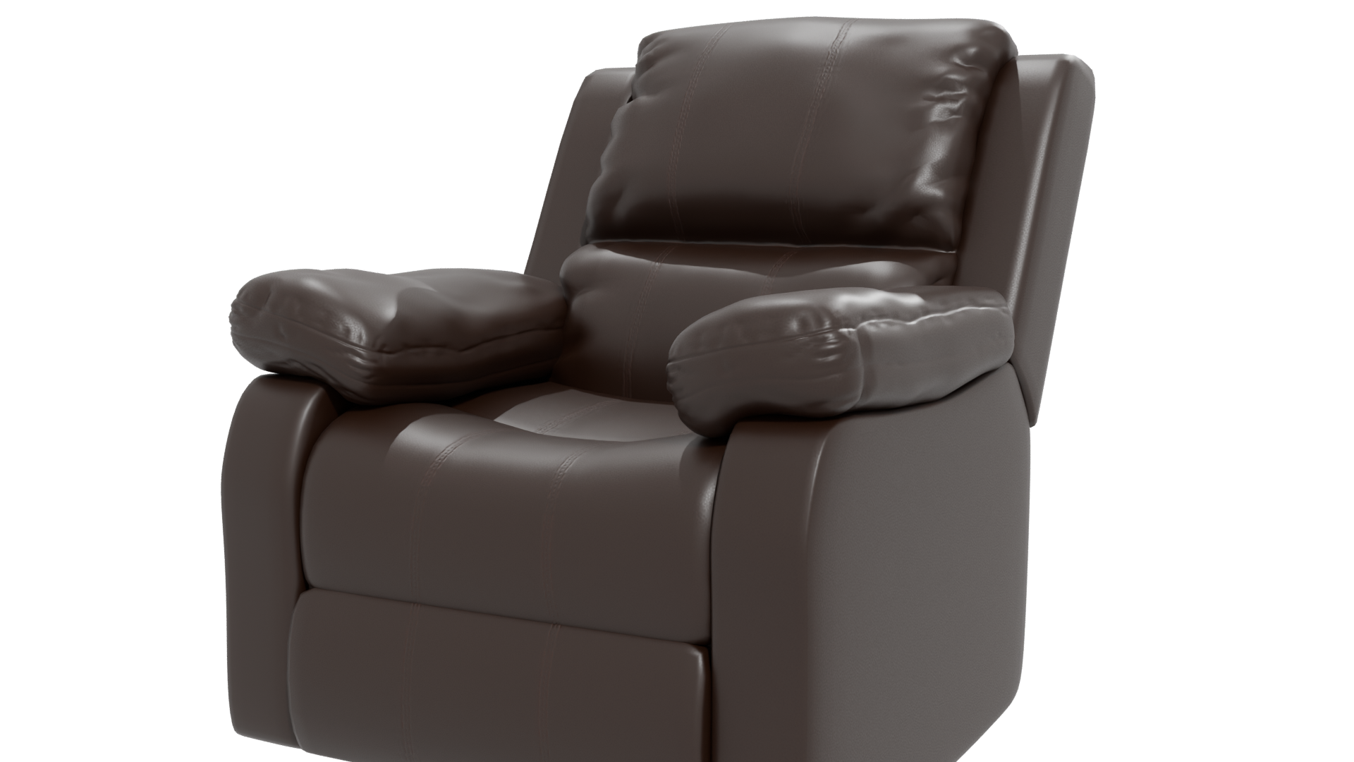 Cozy Reclining Armchair 3D - Professional 3D Model Render 12
