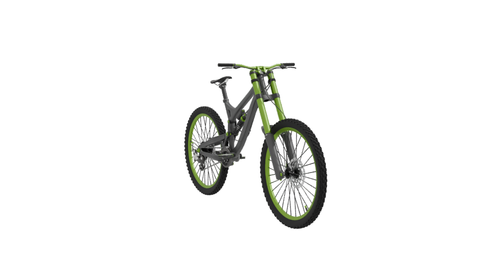 Dynamic Mountain Bike 3D Model - Professional 3D Model Render 10