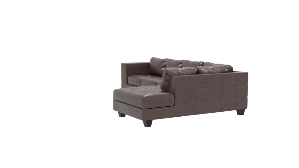 Stylish Modern L-Shaped Sofa 3D Model - Professional 3D Model Render 13