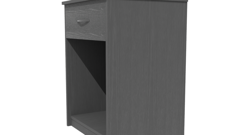Stylish Wooden Nightstand Model - Professional 3D Model Render 13