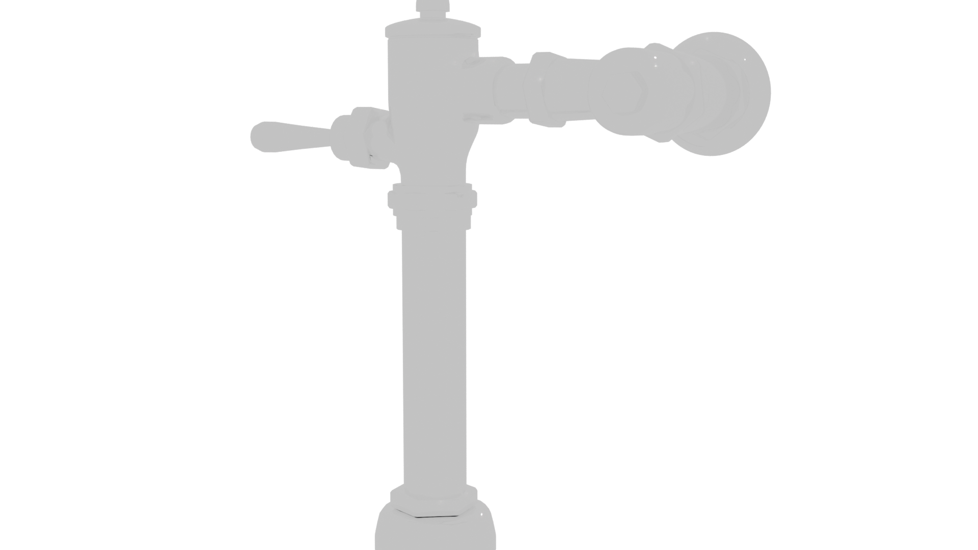 Vintage Style Metal Water Pump 3D - Professional 3D Model Render 12