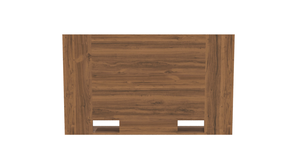 Stylish Wooden Wall Shelf Model - Professional 3D Model Render 5