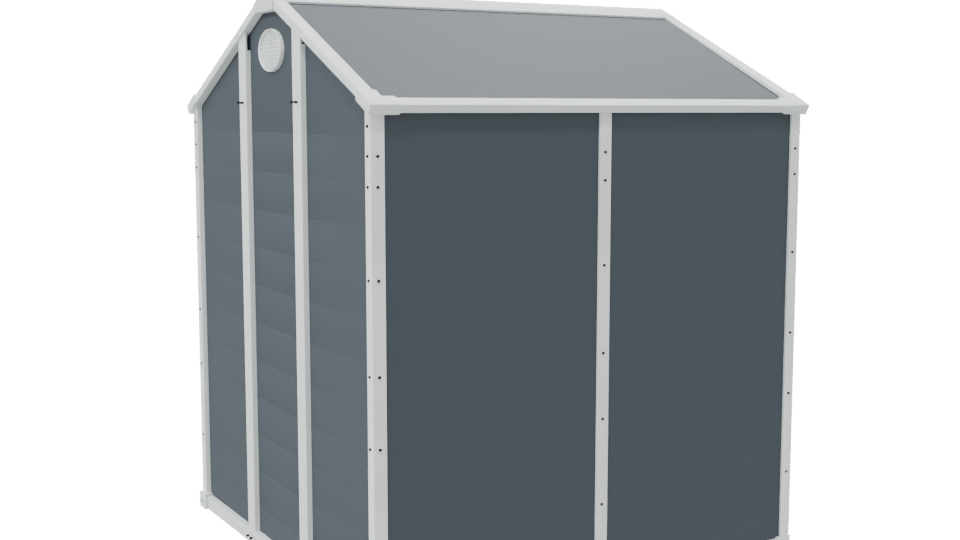 Stylish Outdoor Storage Shed 3D - Professional 3D Model Render 7