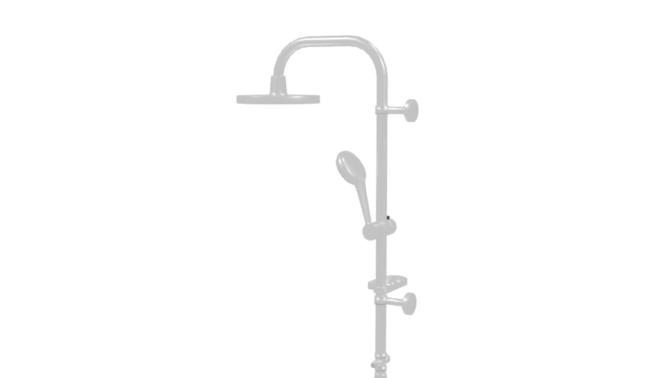 Sleek Shower System 3D Model - Professional 3D Model Render 3