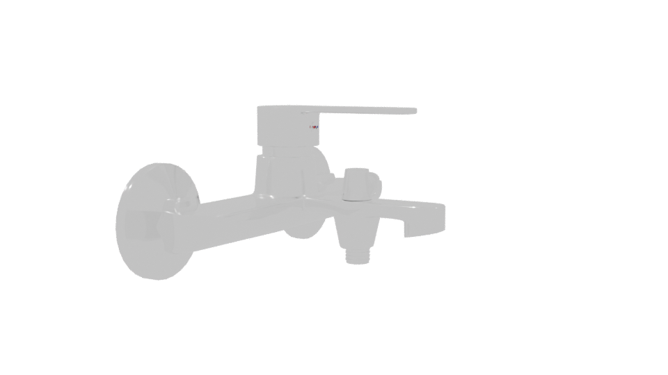 Classic Bathroom Faucet 3D Model - Professional 3D Model Render 9