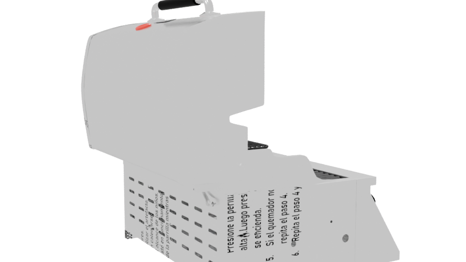 Stylish Outdoor Gas Grill 3D - Professional 3D Model Render 7