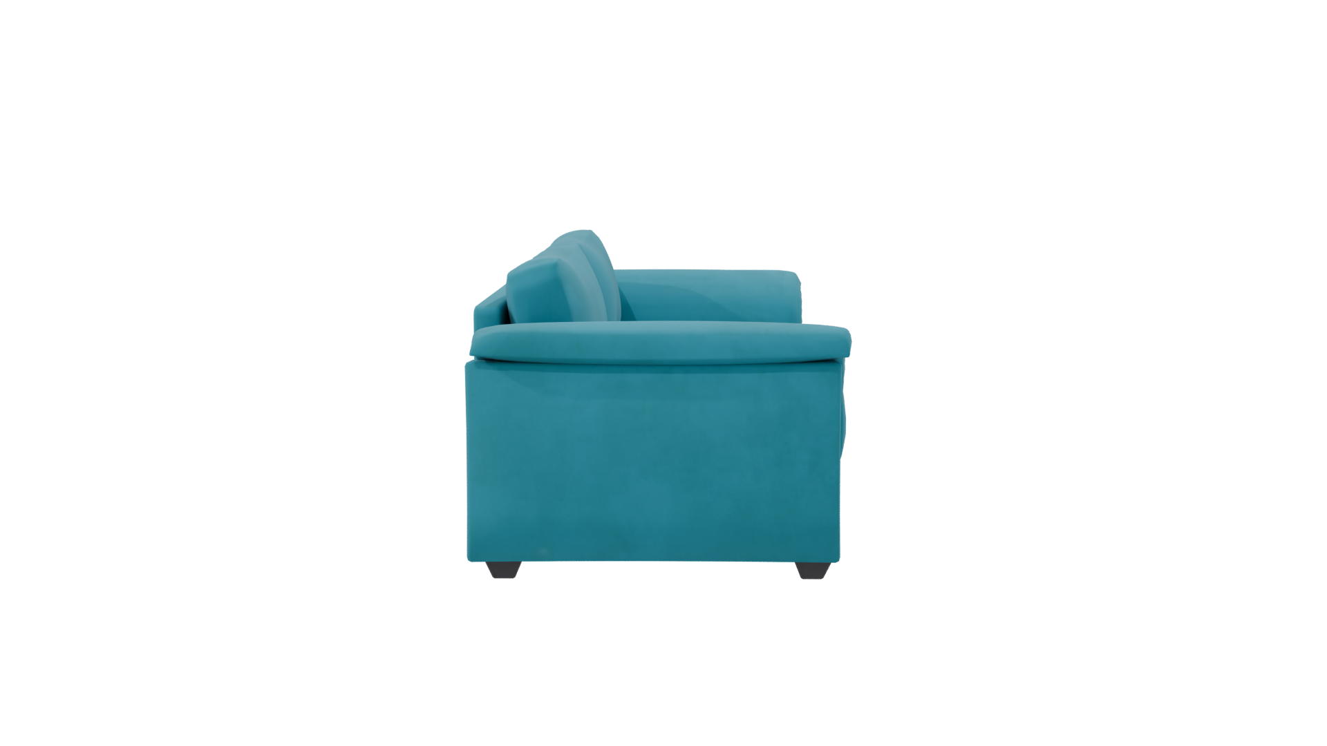 Stylish Modern Teal Sofa 3D Model - Professional 3D Model Render 8
