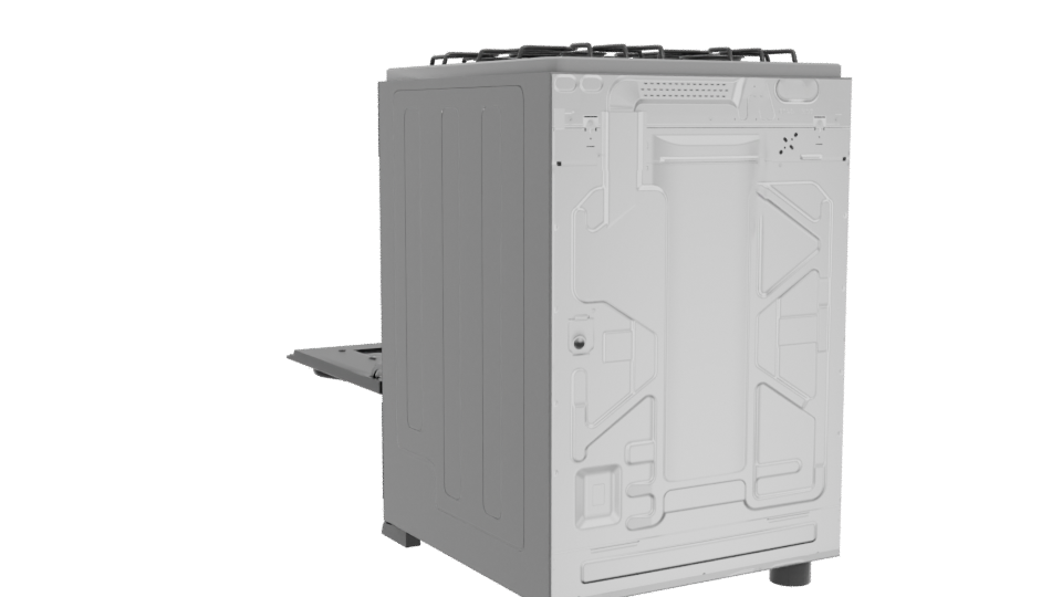 Stylish Kitchen Range Cooker 3D - Professional 3D Model Render 4