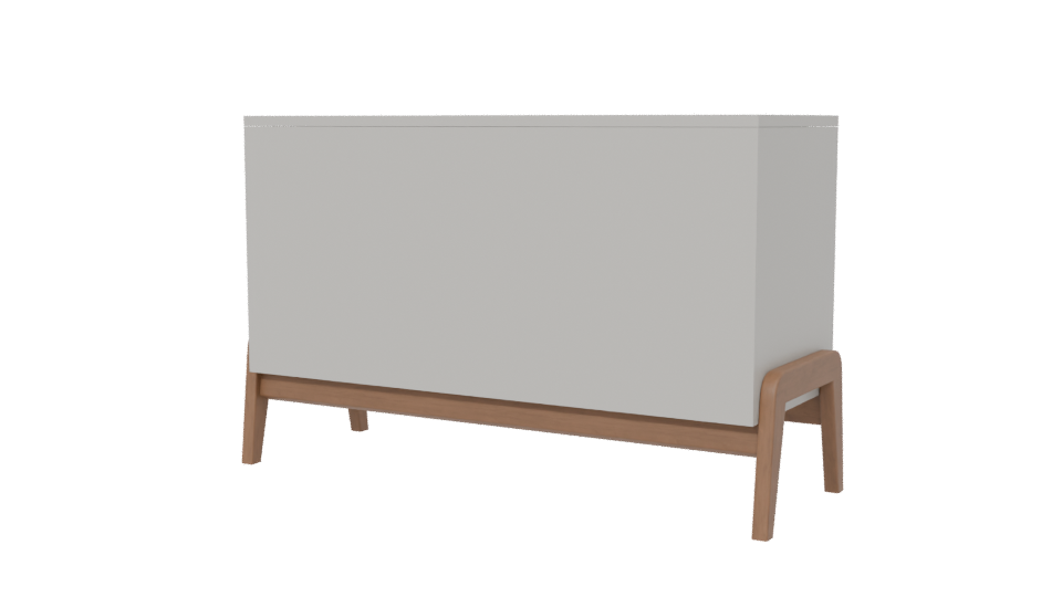 Stylish Modern Wooden Cabinet 3D - Professional 3D Model Render 6