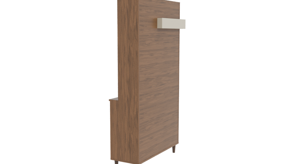 Stylish Wooden Cabinet 3D Model - Professional 3D Model Render 3