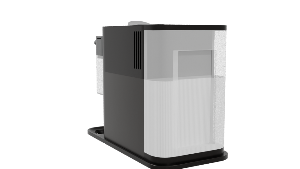 Stylish Espresso Coffee Maker 3D - Professional 3D Model Render 4