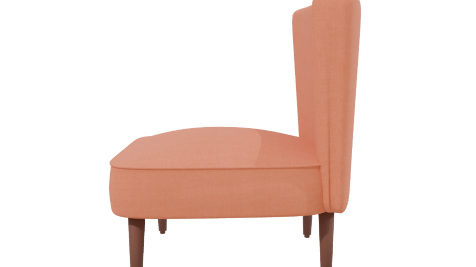 Stylish Modern Accent Chair 3D - Professional 3D Model Render 2