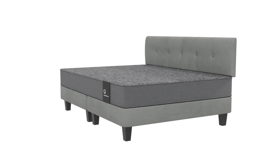 Elegant Bed with Headboard 3D - Professional 3D Model Render 13