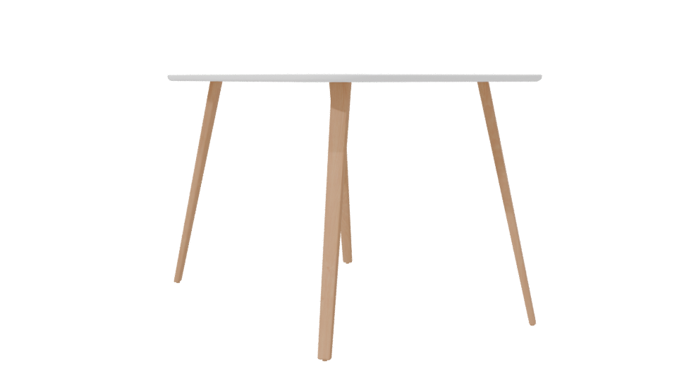 Contemporary Wooden Dining Table 3D Model - Professional 3D Model Render 7