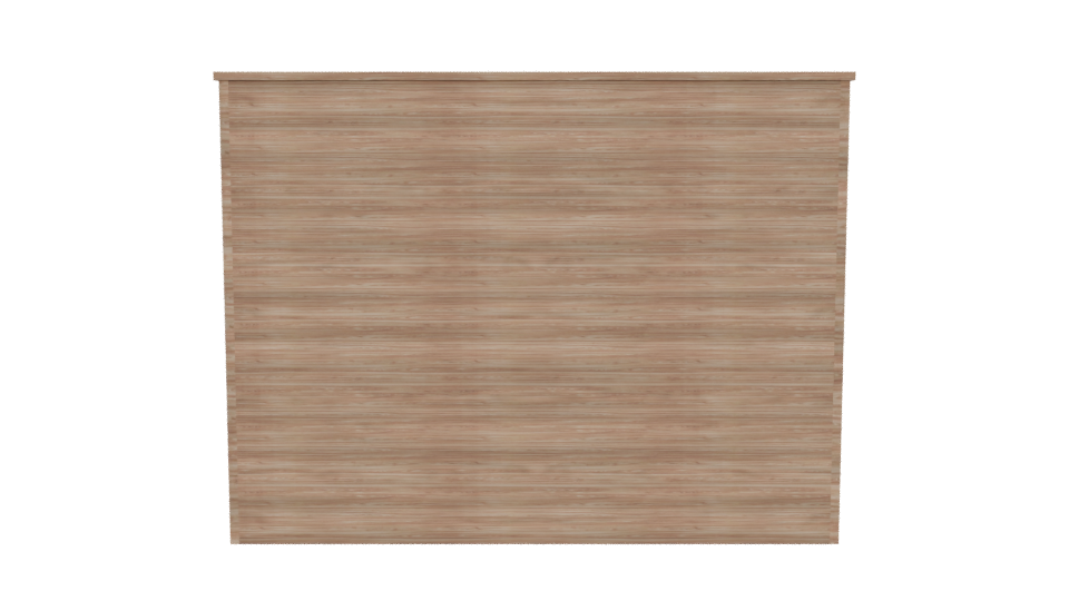 Modern Wooden Storage Cabinet 3D - Professional 3D Model Render 5