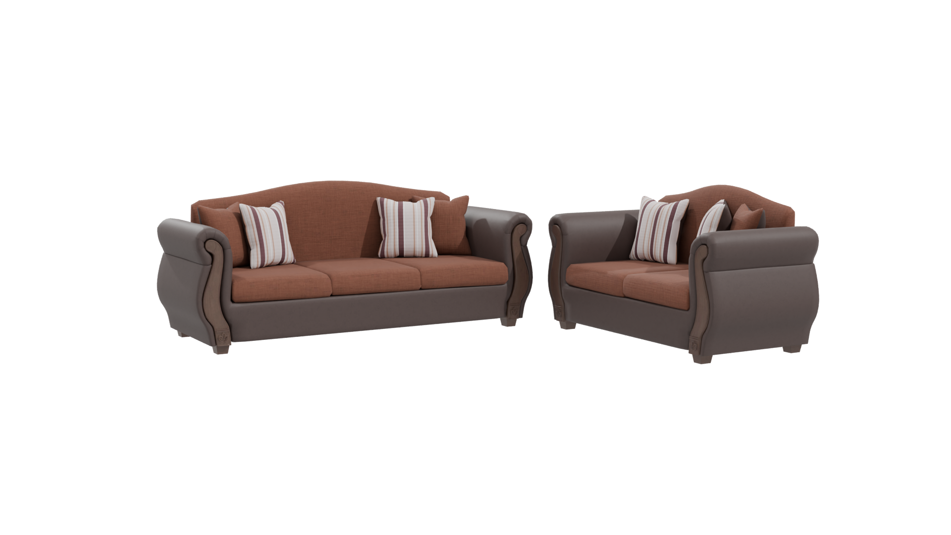 Elegant Sofa Set 3D Model - Professional 3D Model Render 25