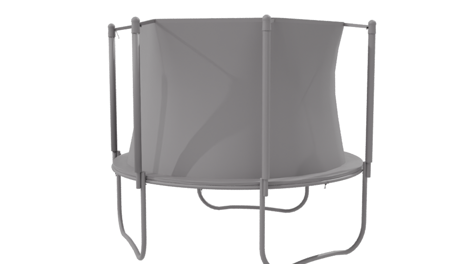 Outdoor Safety Trampoline Model 3D - Professional 3D Model Render 8