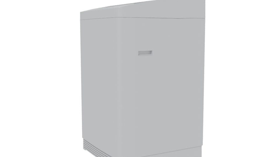 Minimalist Household Washing Machine 3D - Professional 3D Model Render 13
