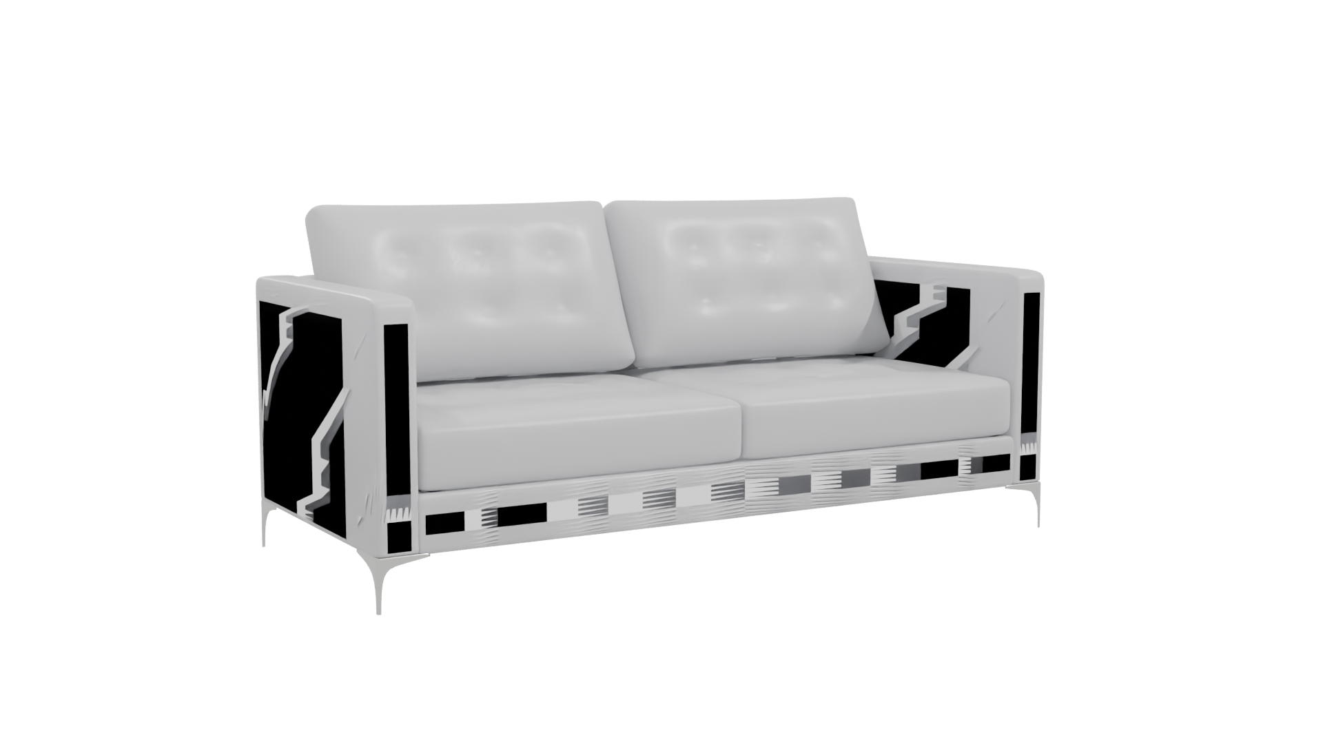 Contemporary Sofa 3D Model - Professional 3D Model Render 10