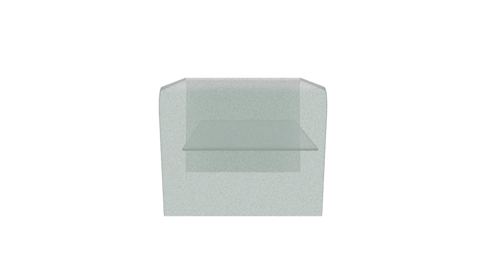 Modern Glass Coffee Table 3D - Professional 3D Model Render 2