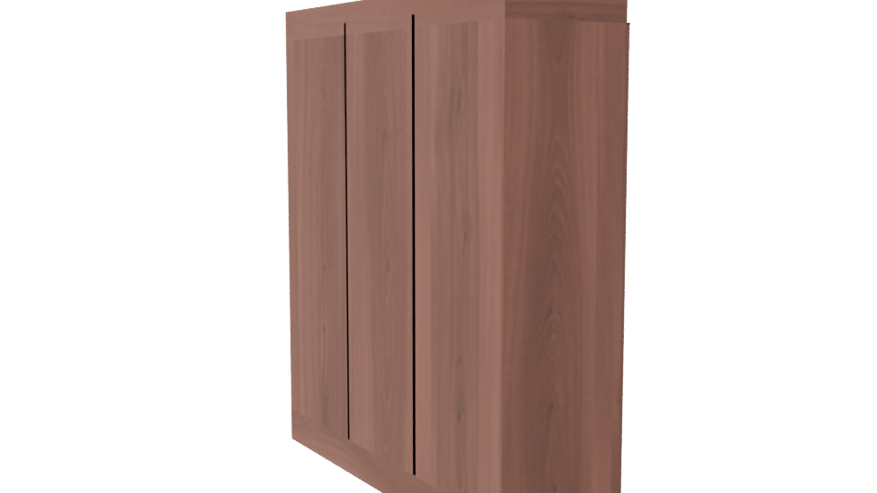 Stylish Wooden Storage Cabinet Model - Professional 3D Model Render 7