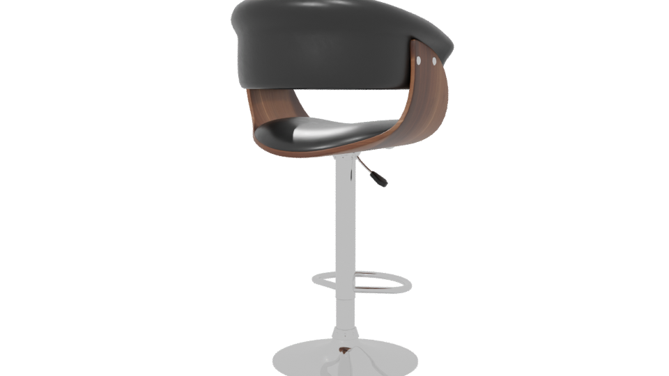 Modern Adjustable Bar Stool 3D - Professional 3D Model Render 6