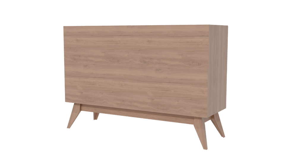 Scandinavian Storage Cabinet 3D - Professional 3D Model Render 6